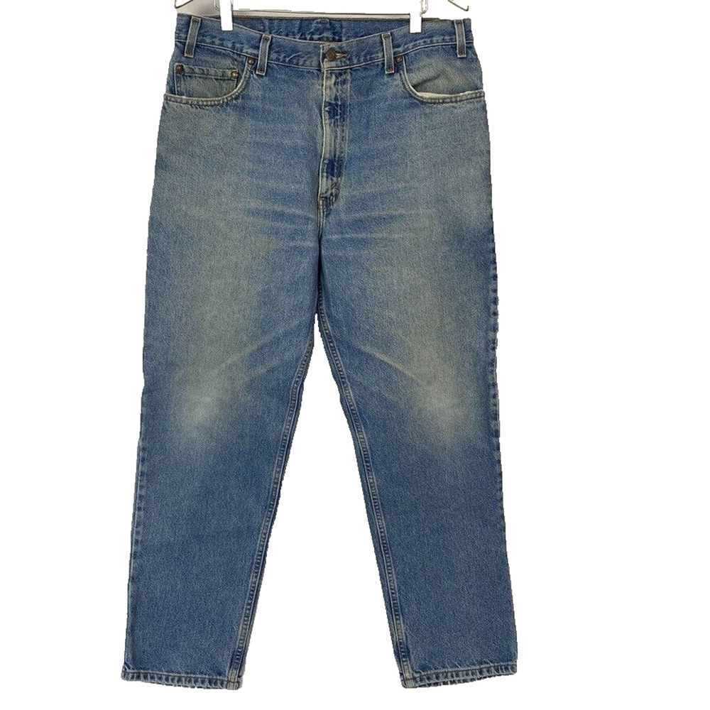 Levis 540 Jeans Mens 38x30 (Fits 36x30) Relaxed‎ Straight Brown Tab VTG 90s 0391